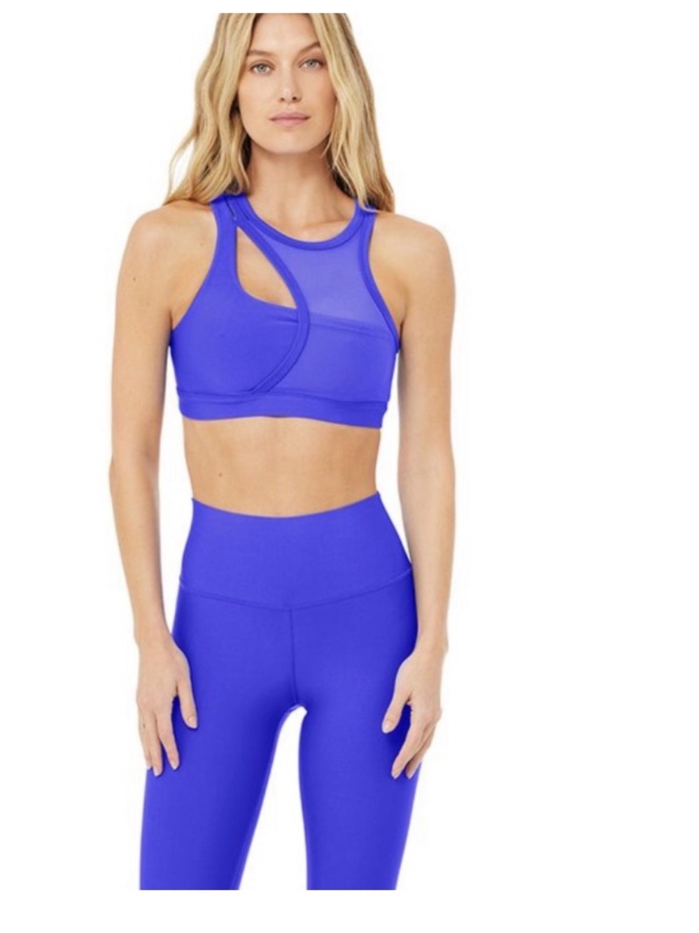 Alo yoga airlift crescent bra alo blue